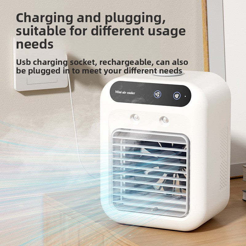 USB Rechargeable Mini Air Cooler with Humidifier