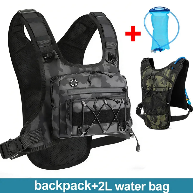 Chaleco de hidratación tipo mochila