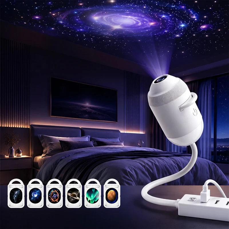 Mini Projector Desk Lamp Night Small Night Lamp Starry Sky Atmosphere Light