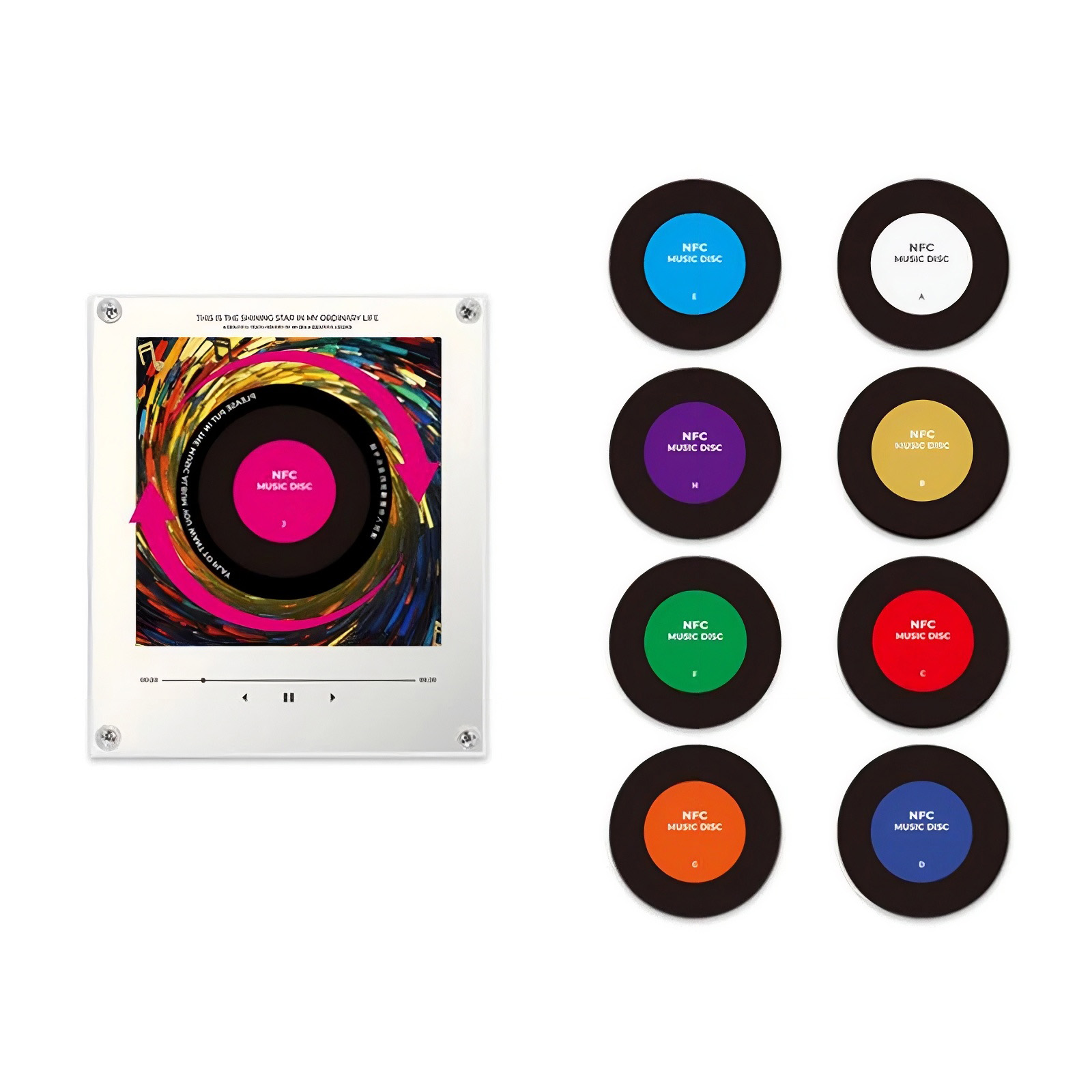 Imán para reproductor de música NFC para nevera