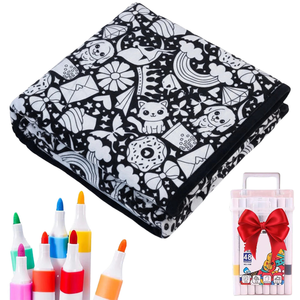 Manta para colorear DIY