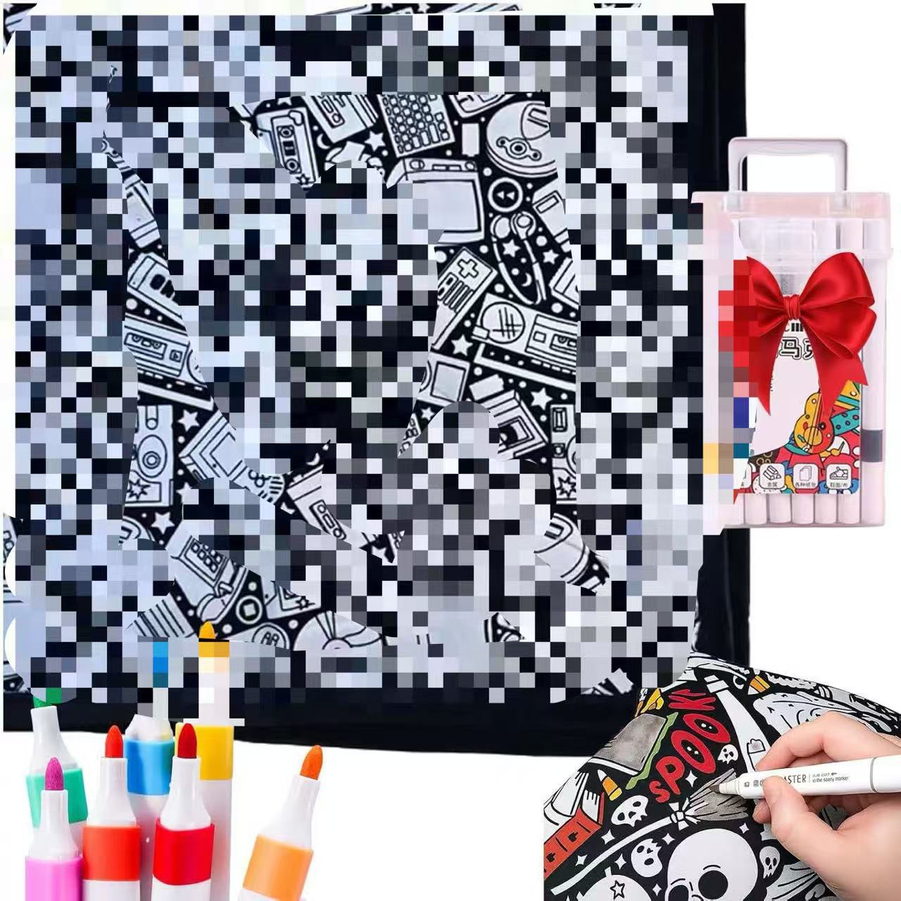 Manta para colorear DIY