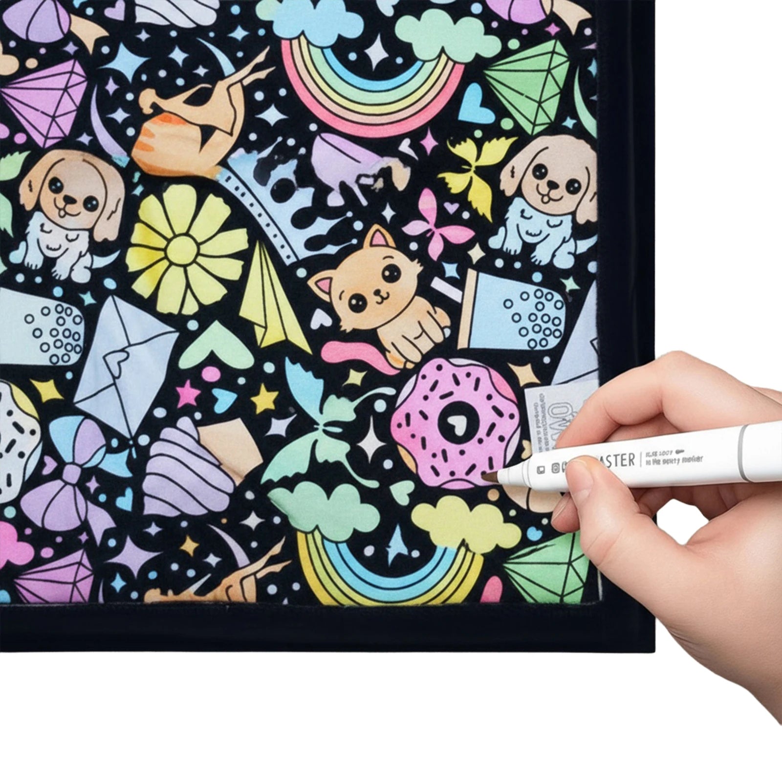 Manta para colorear DIY