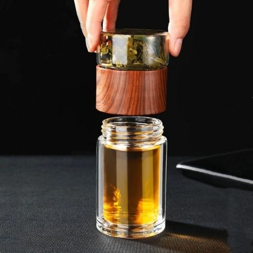 Infusor de Té Portátil de Cristal