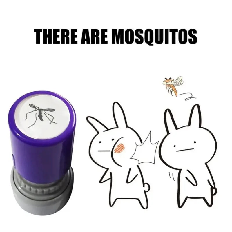 Sello gracioso de mosquitos