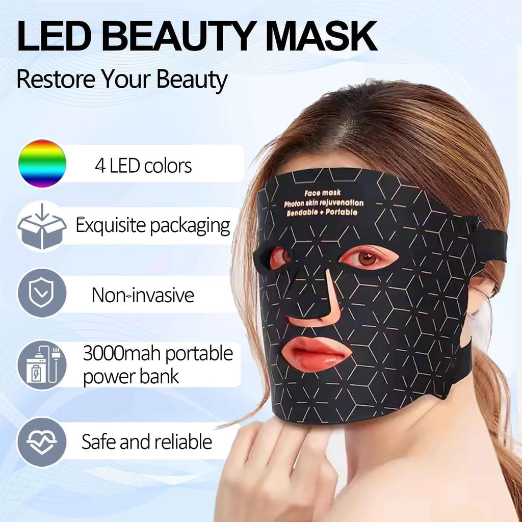 Máscara Facial de Terapia de Luz Roja