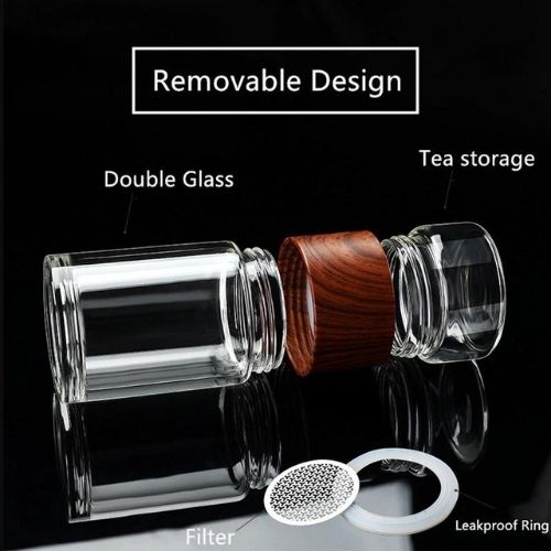 Infusor de Té Portátil de Cristal