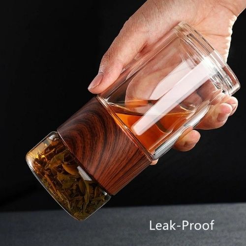 Infusor de Té Portátil de Cristal