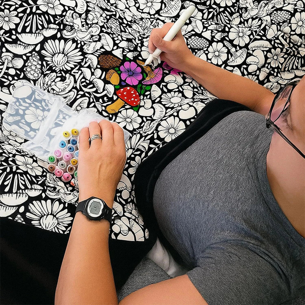 Manta para colorear DIY