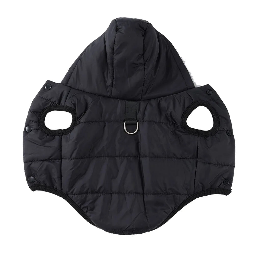 Chaqueta con capucha acogedora para mascotas