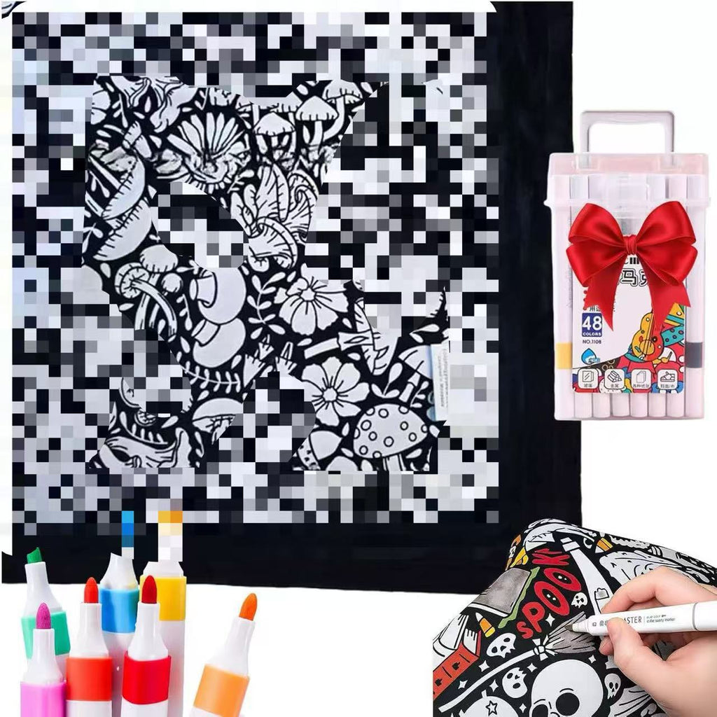 Manta para colorear DIY