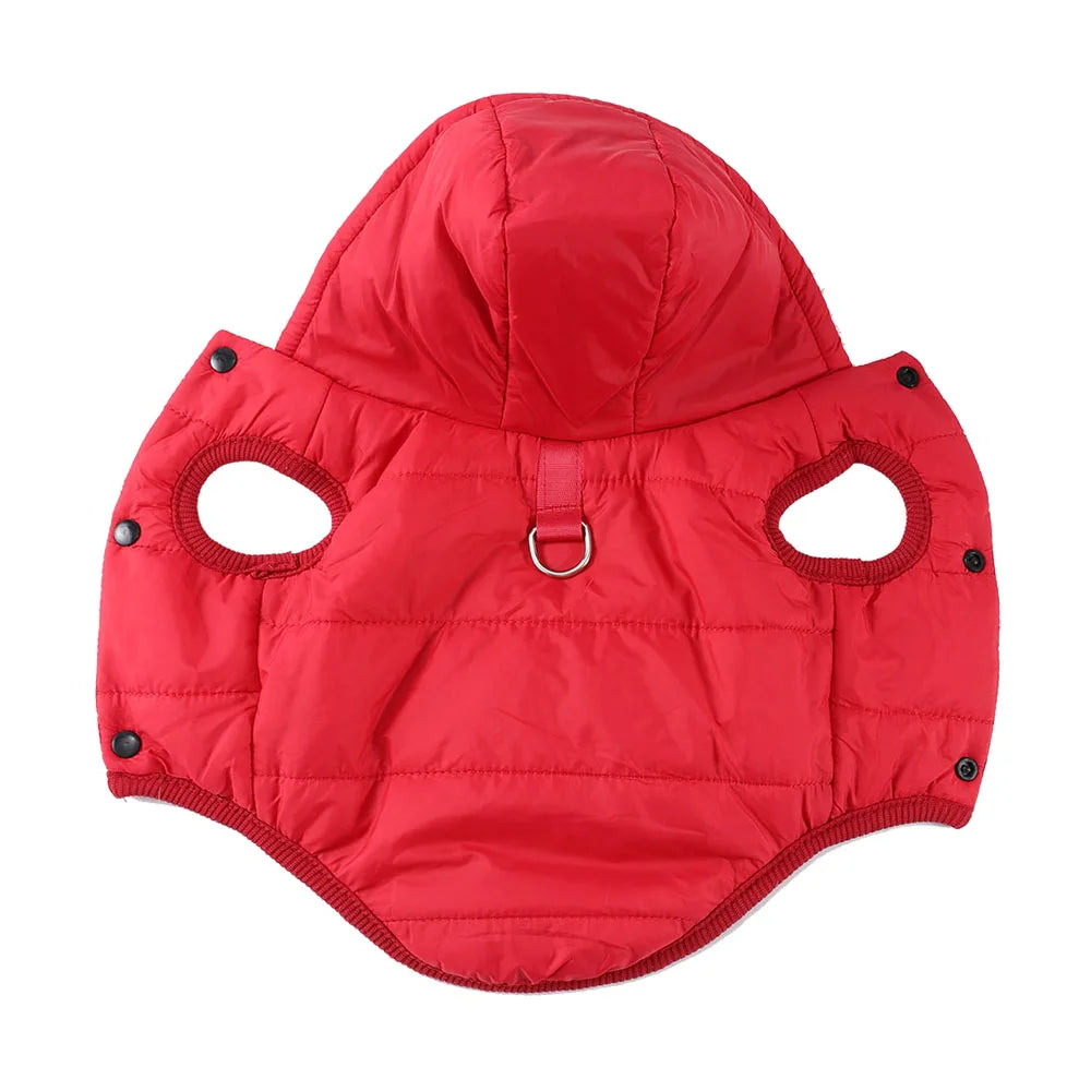 Chaqueta con capucha acogedora para mascotas