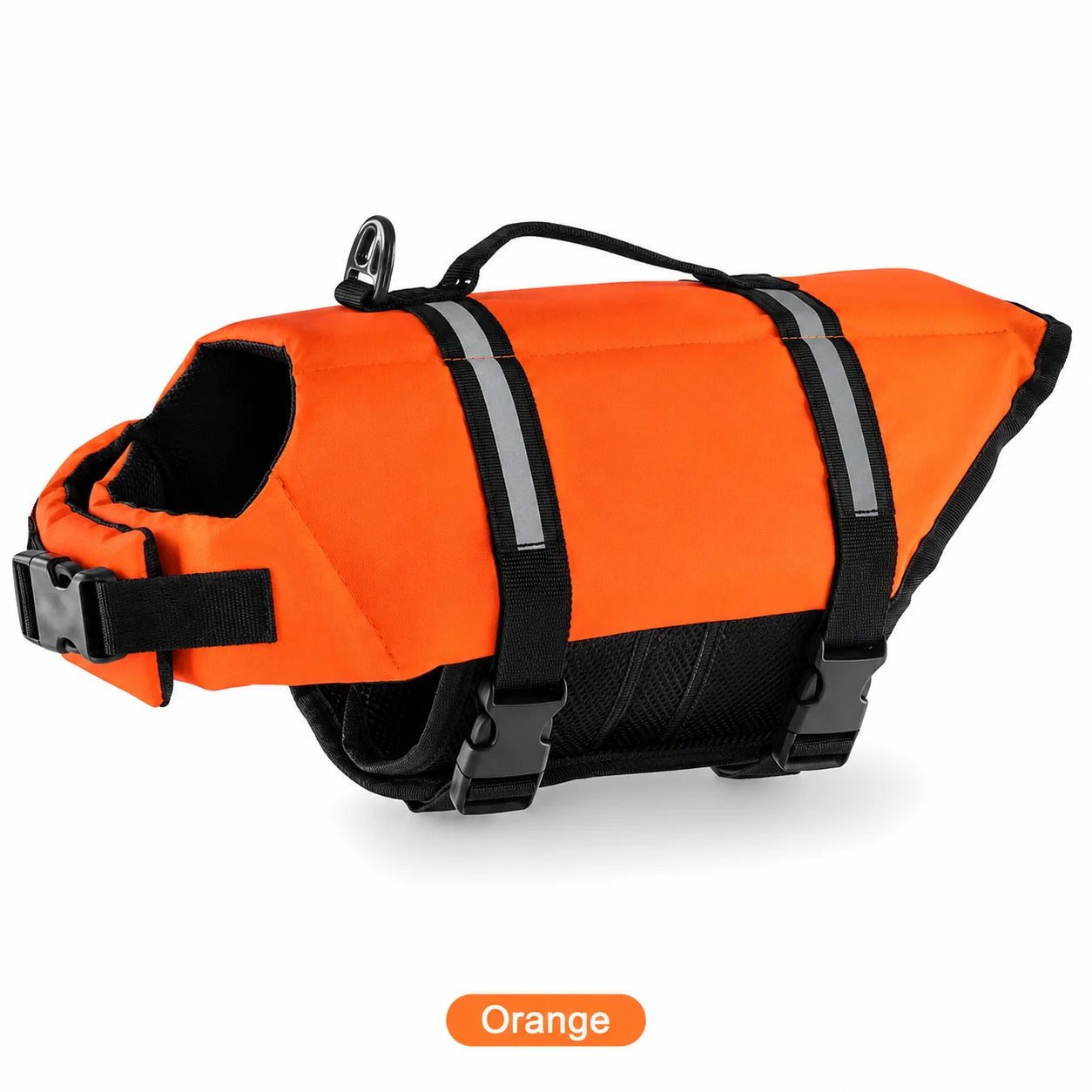 Dog Life Jacket Reflective Adjustable Pet Swimming Vest Enhanced Buoyancy Safety Swimwear with Rescue Handle for Dogs