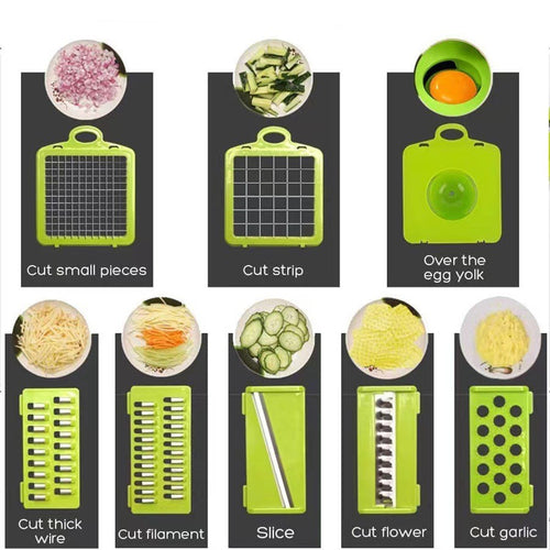 5 in 1 Mandoline Slicer for Kitchen Vegetable Slicer Multi Blade Potato Chip, Veggie Slicer, Vegetable Cutter, Julienne Shredder